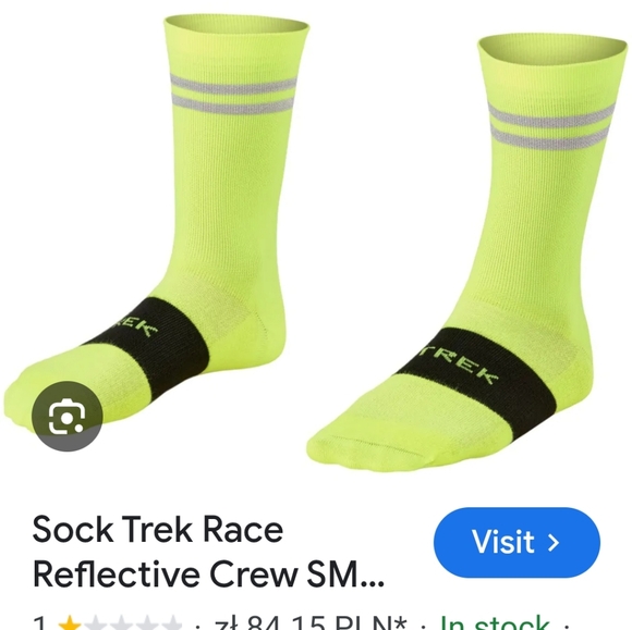 Reflective Crew Socks - Neon Yellow And Red 2 Pairs - Picture 1 of 3